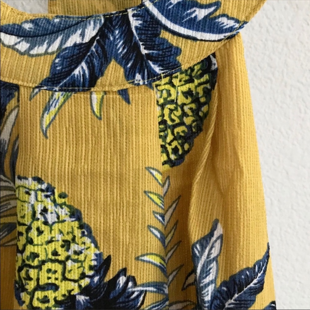 ☀️LAST2️⃣//PINEAPPLE & PALM LEAVES TROPICAL DRESS - Picture 7 of 13